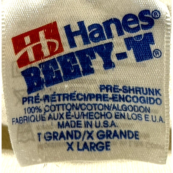 Vintage Purdue Tee Boilermakers Shirt Large 80s Single Stitch Hanes Beefy USA - Picture 3 of 7